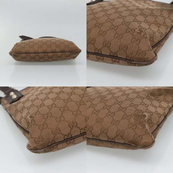 GUCCI GG Canvas Shoulder Bag Brown - Picture 10 of 12